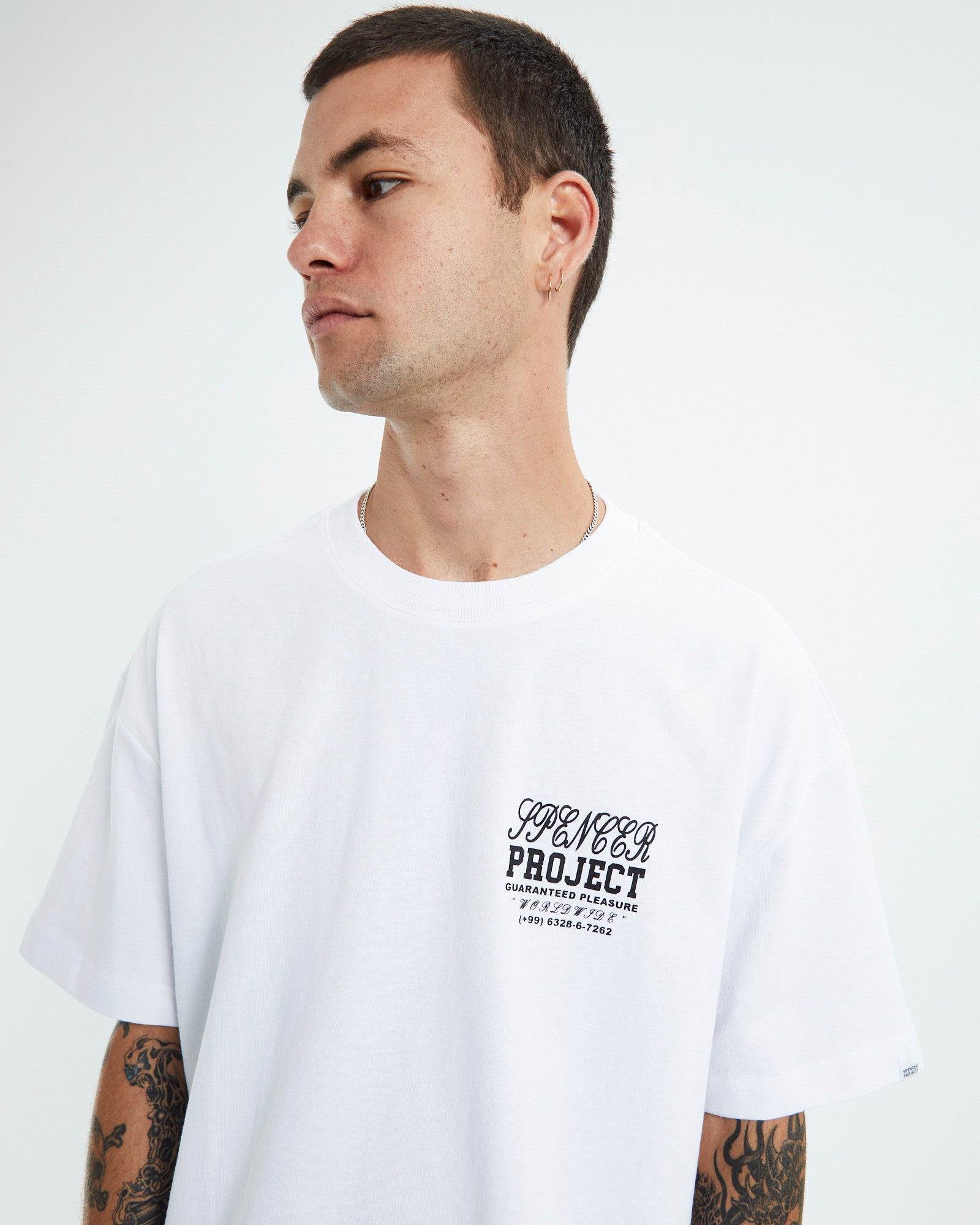 Pleasure Short Sleeve T-Shirt White WHITE