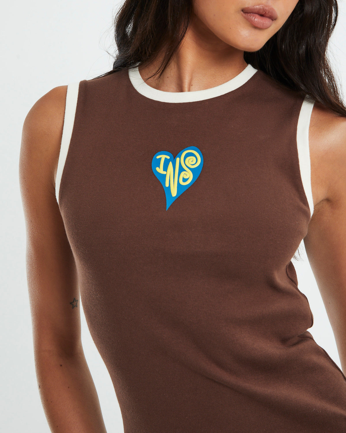 Higher State Tank Dress Chocolate Brown BROWN