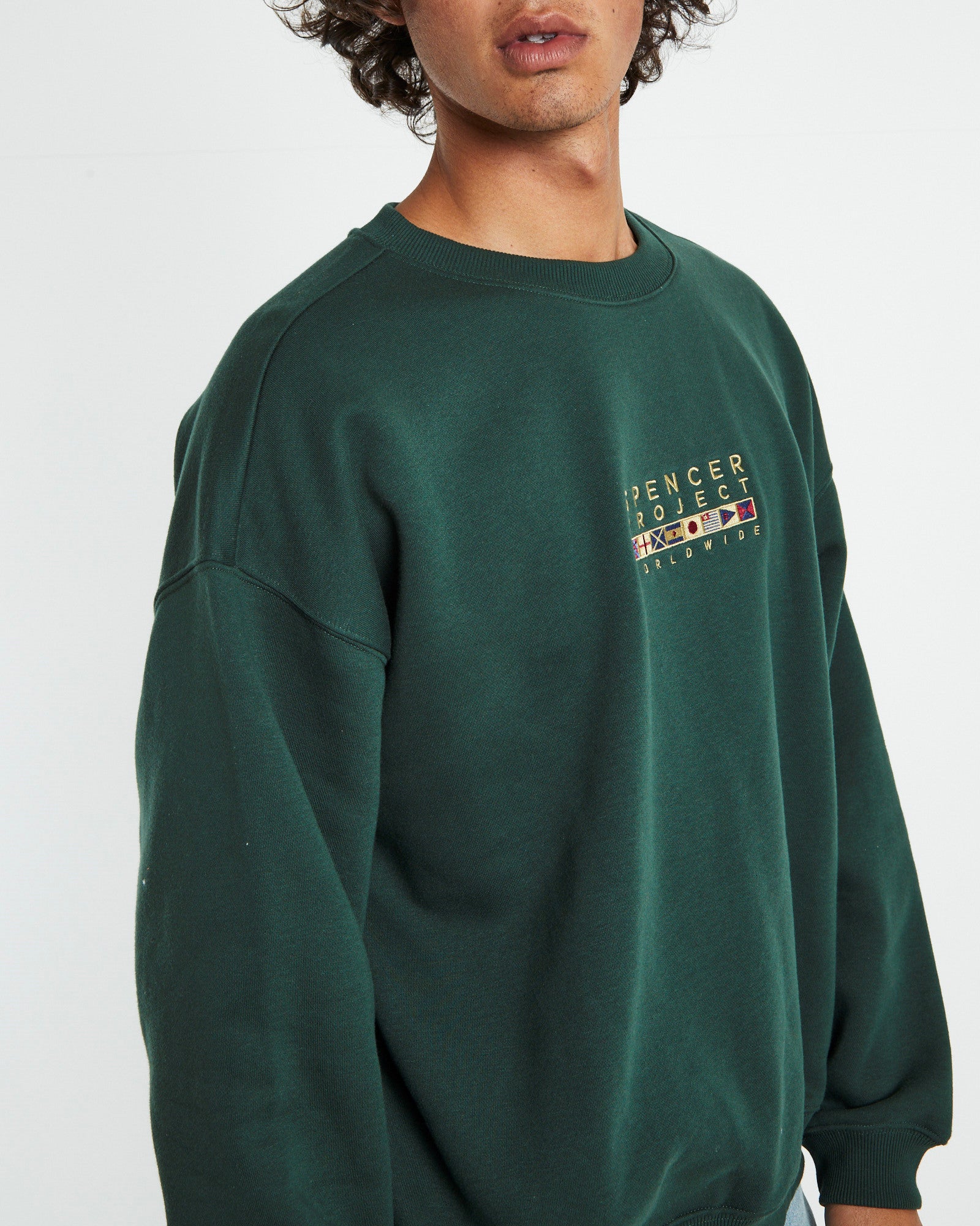 Regatta Crew Neck Jumper Bottle Green GREEN