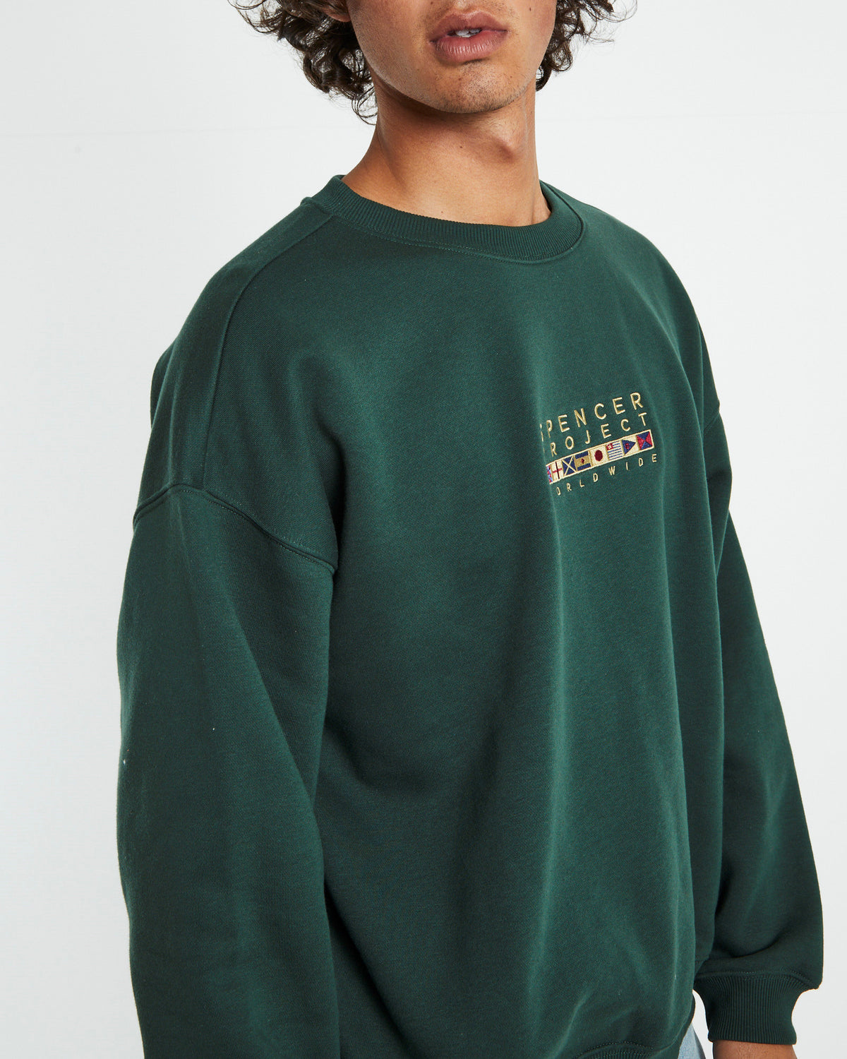 Regatta Crew Neck Jumper Bottle Green GREEN