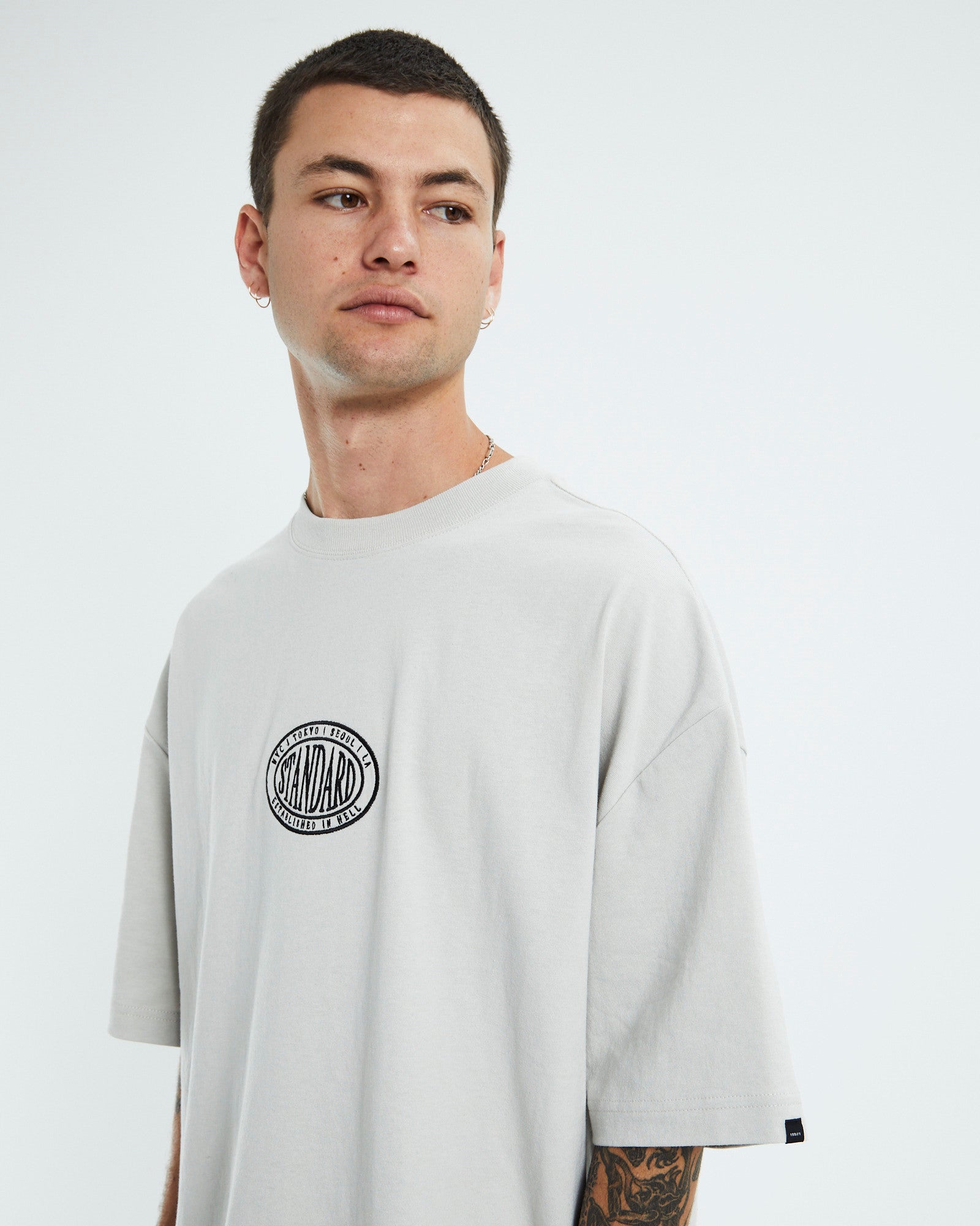 Origin Short Sleeve T-Shirt Light Grey GREY
