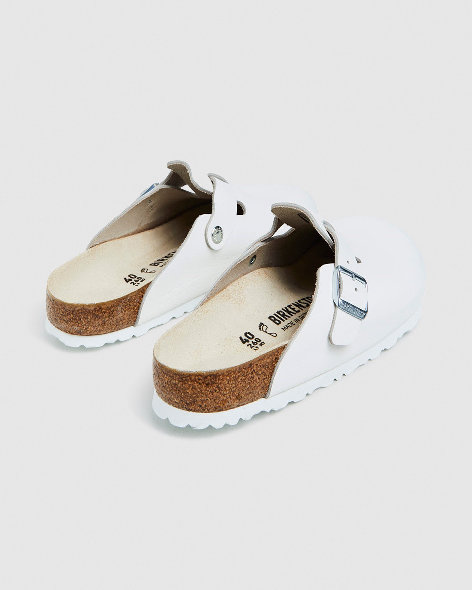 Boston Regular Sandals Natural Leather White WHITE