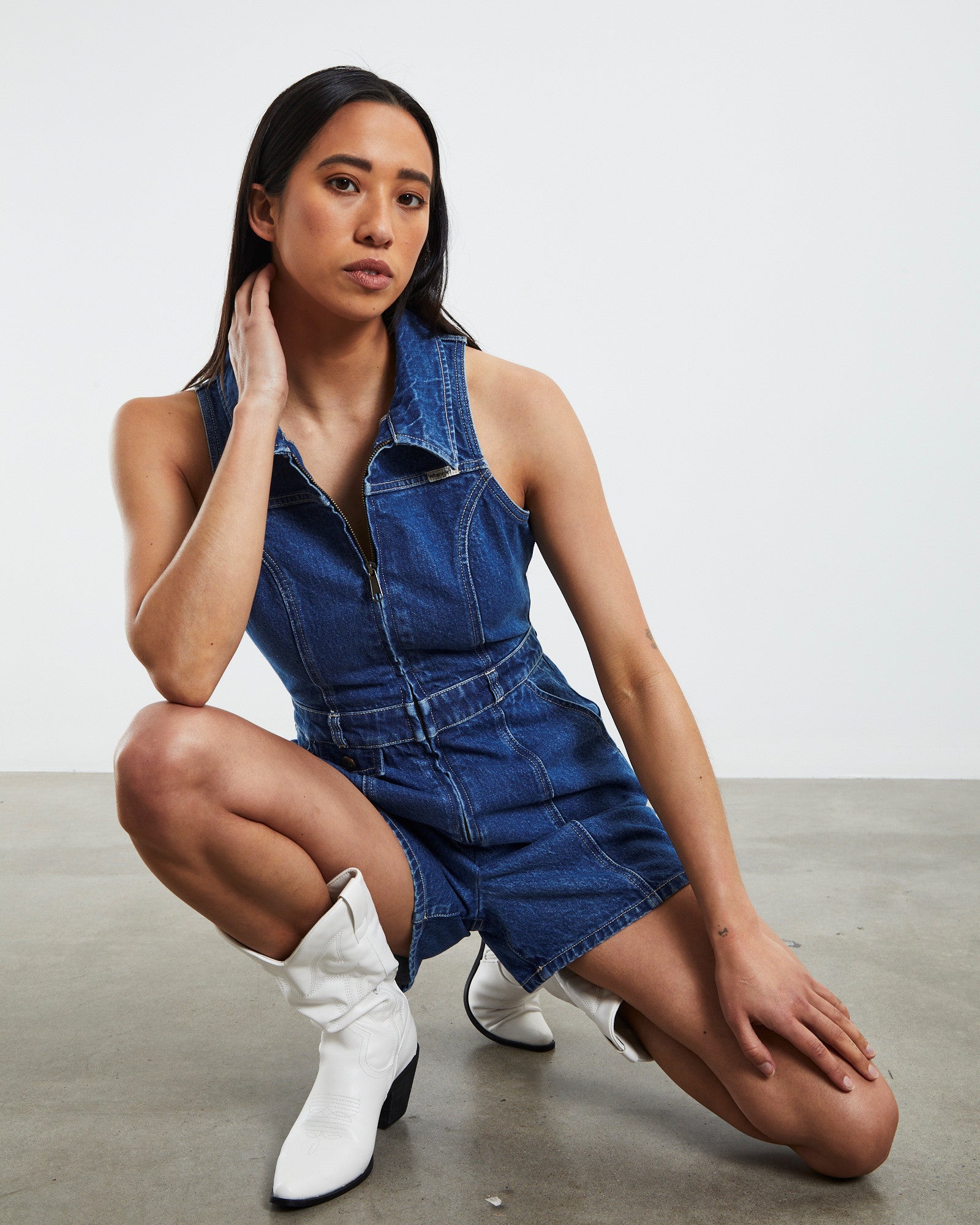 Jennifer Romper Blue Havoc DENIM