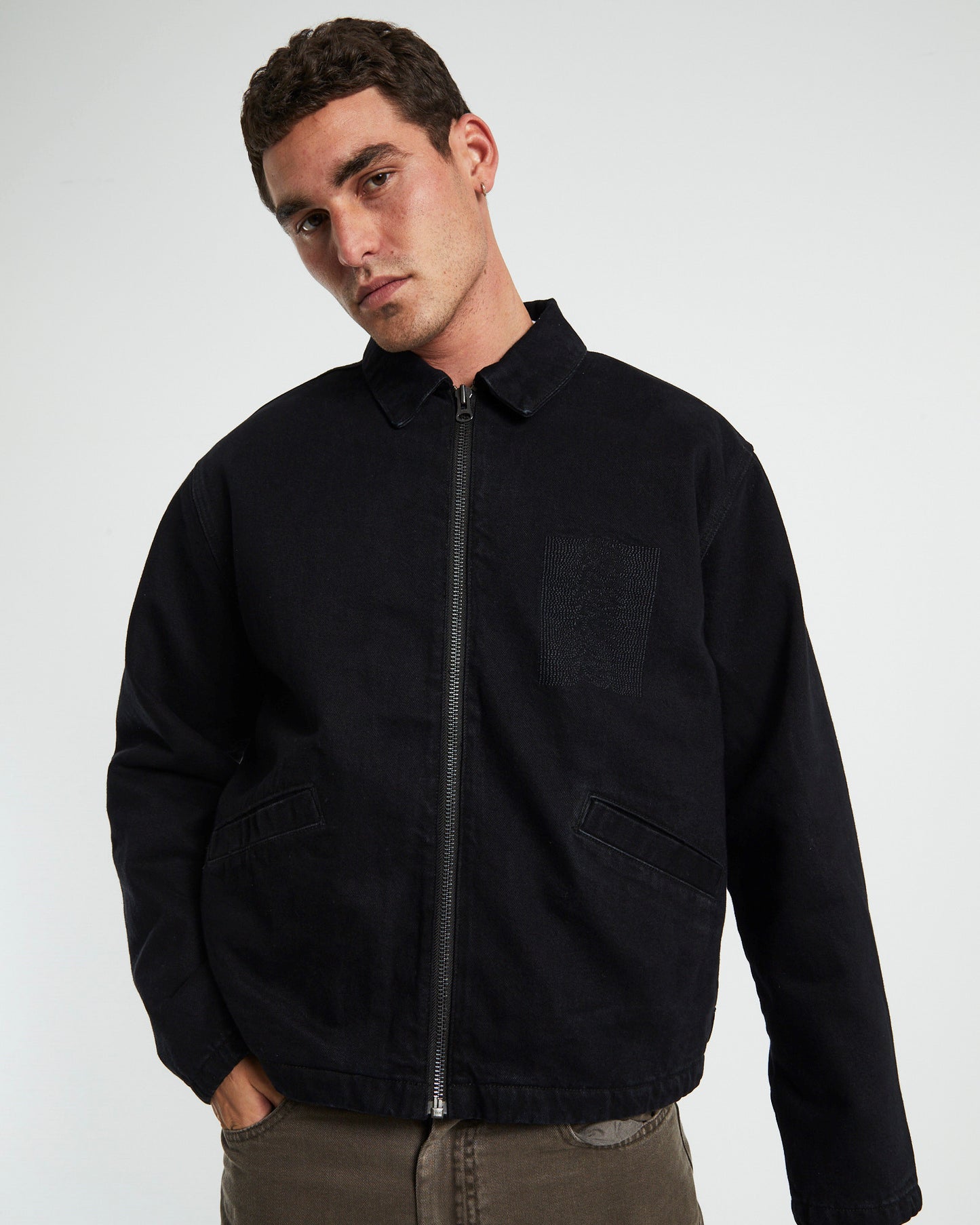 Joy Division Trucker Jacket Black