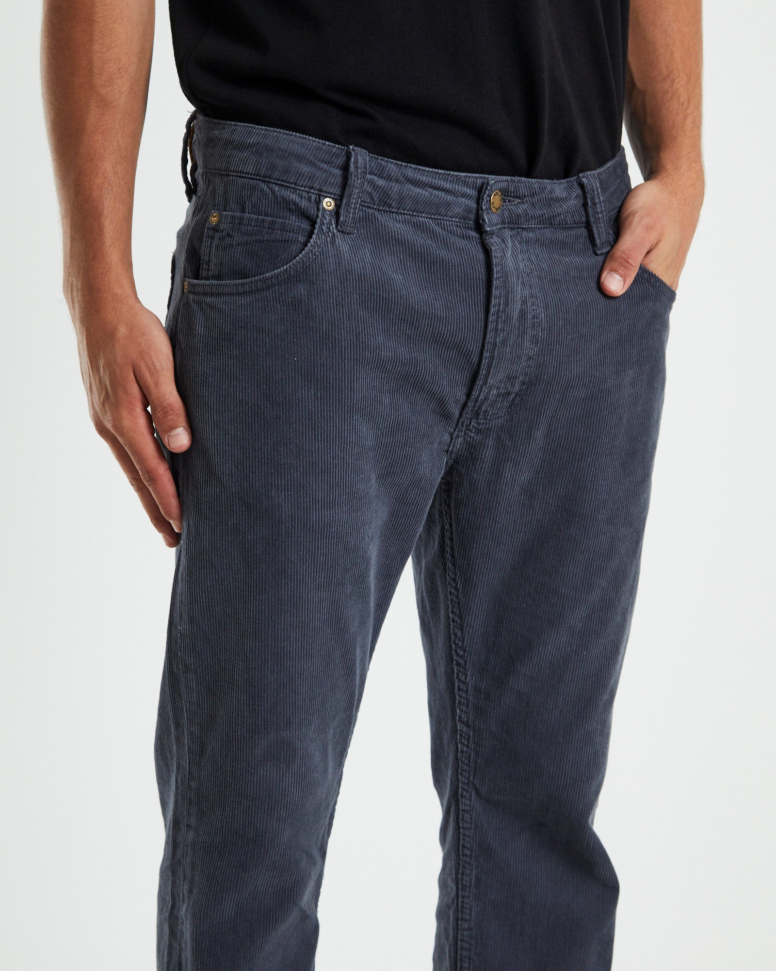 Relaxo Chop Cord Pants Petrol Grey GREY