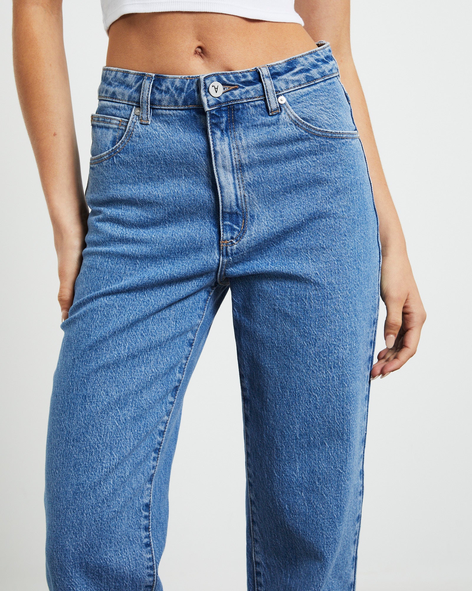 A 94 High Straight Petite Jeans Debbie Blue LIGHT BLUE