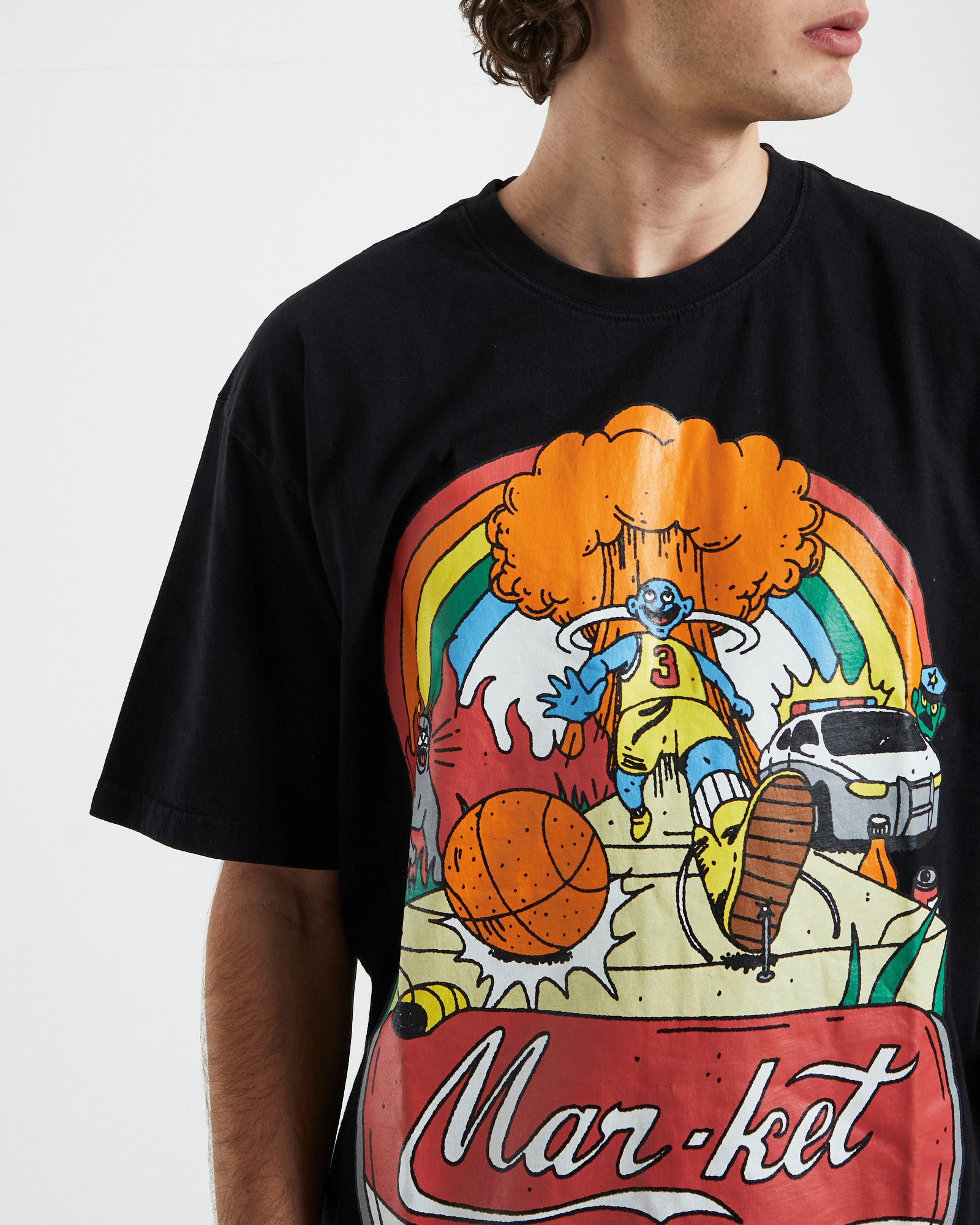 Good Day Short Sleeve T-Shirt in Vintage Black BLACK