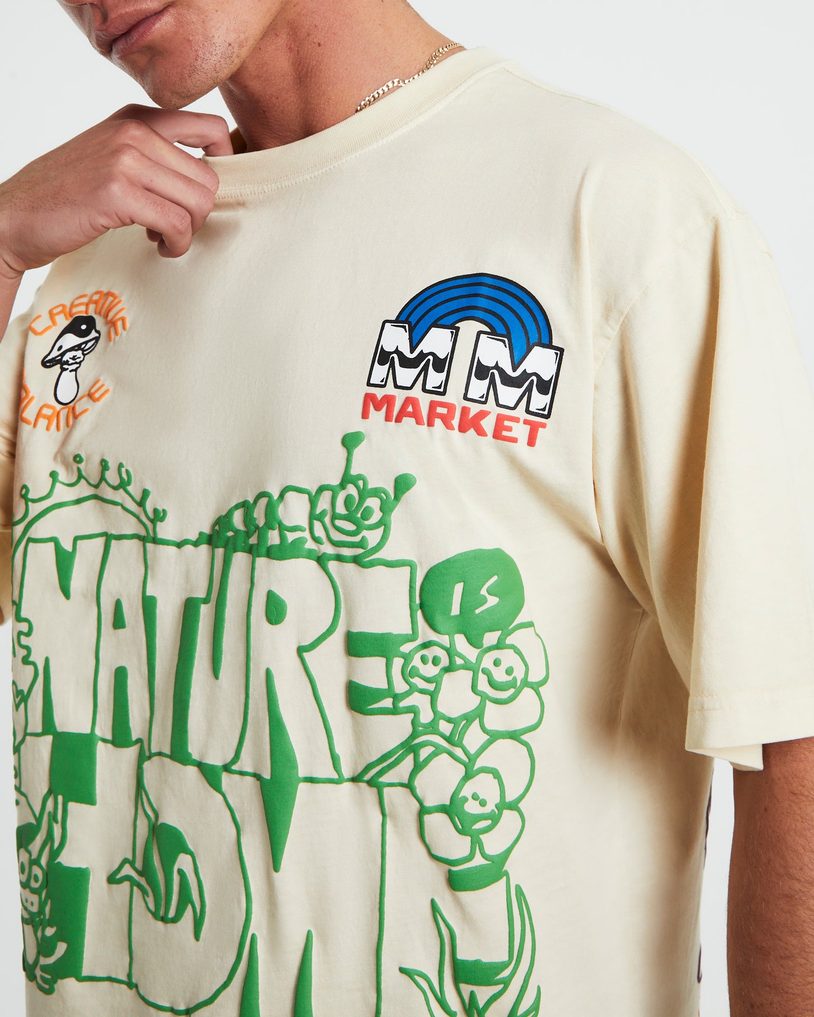 Nature Is Home Short Sleeve T-Shirt in Sand NATURAL