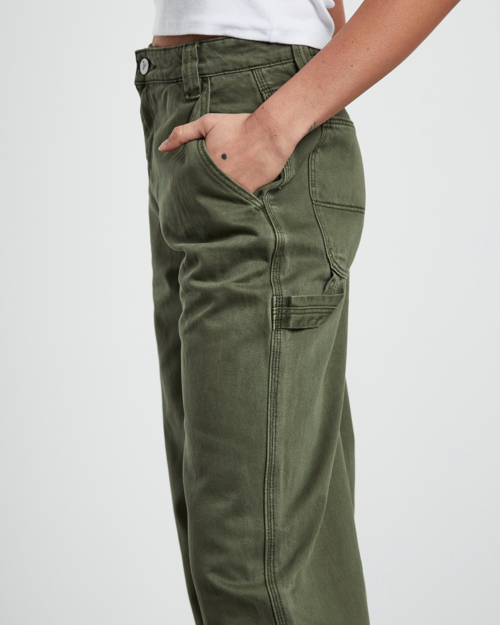 A Carrie Carpenter Jeans Army Green GREEN