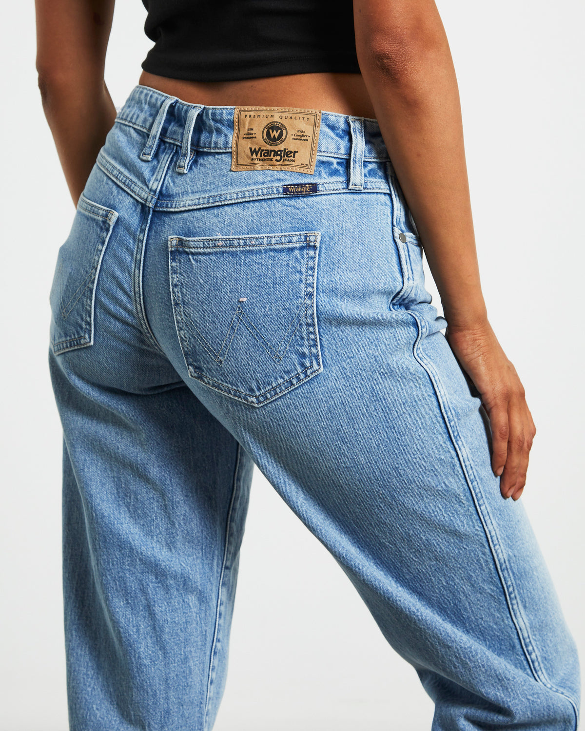 Low Rise Claudia Straight Denim Jeans Cloudy DENIM