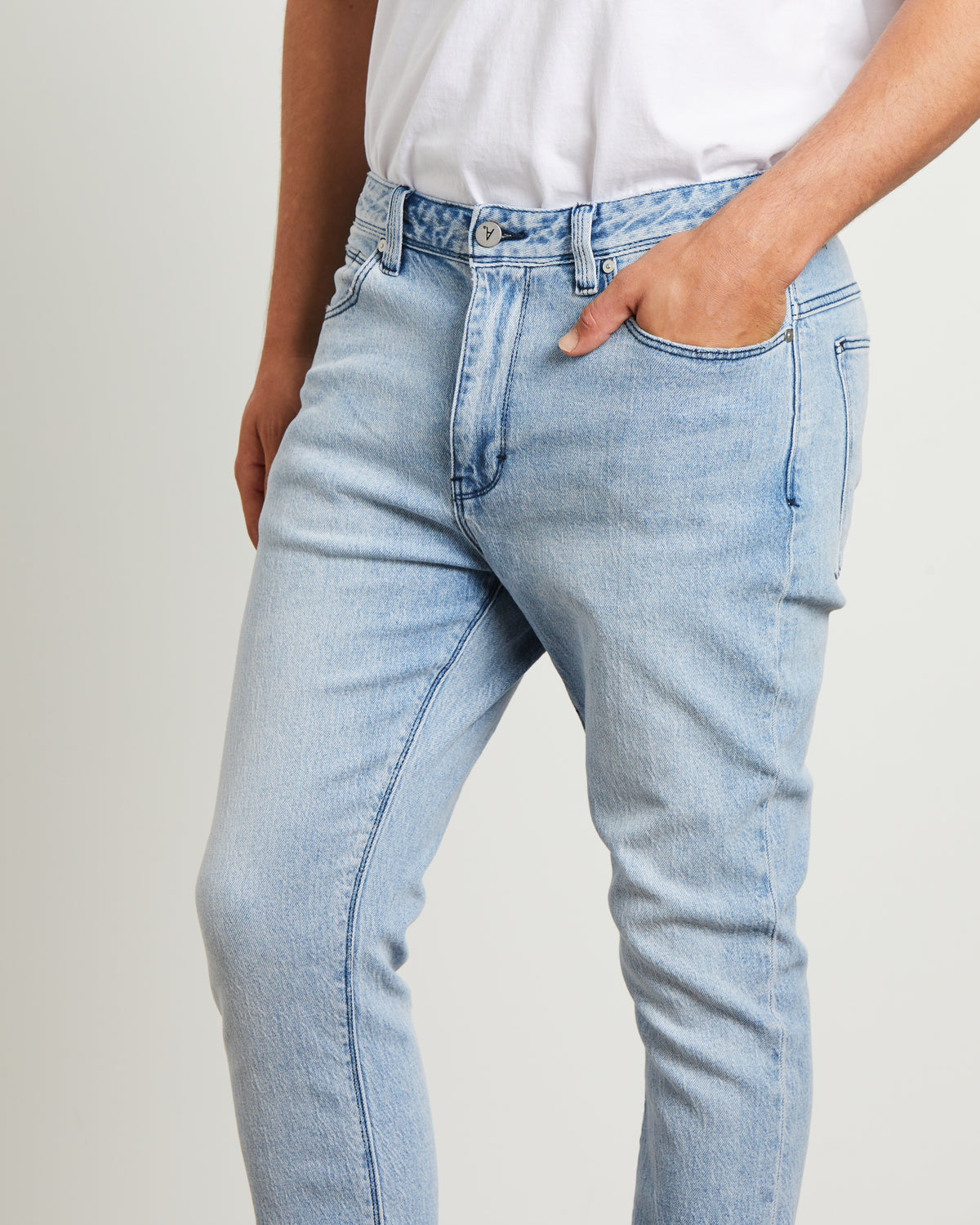 A Dropped Slim Denim Jeans Rossi DENIM