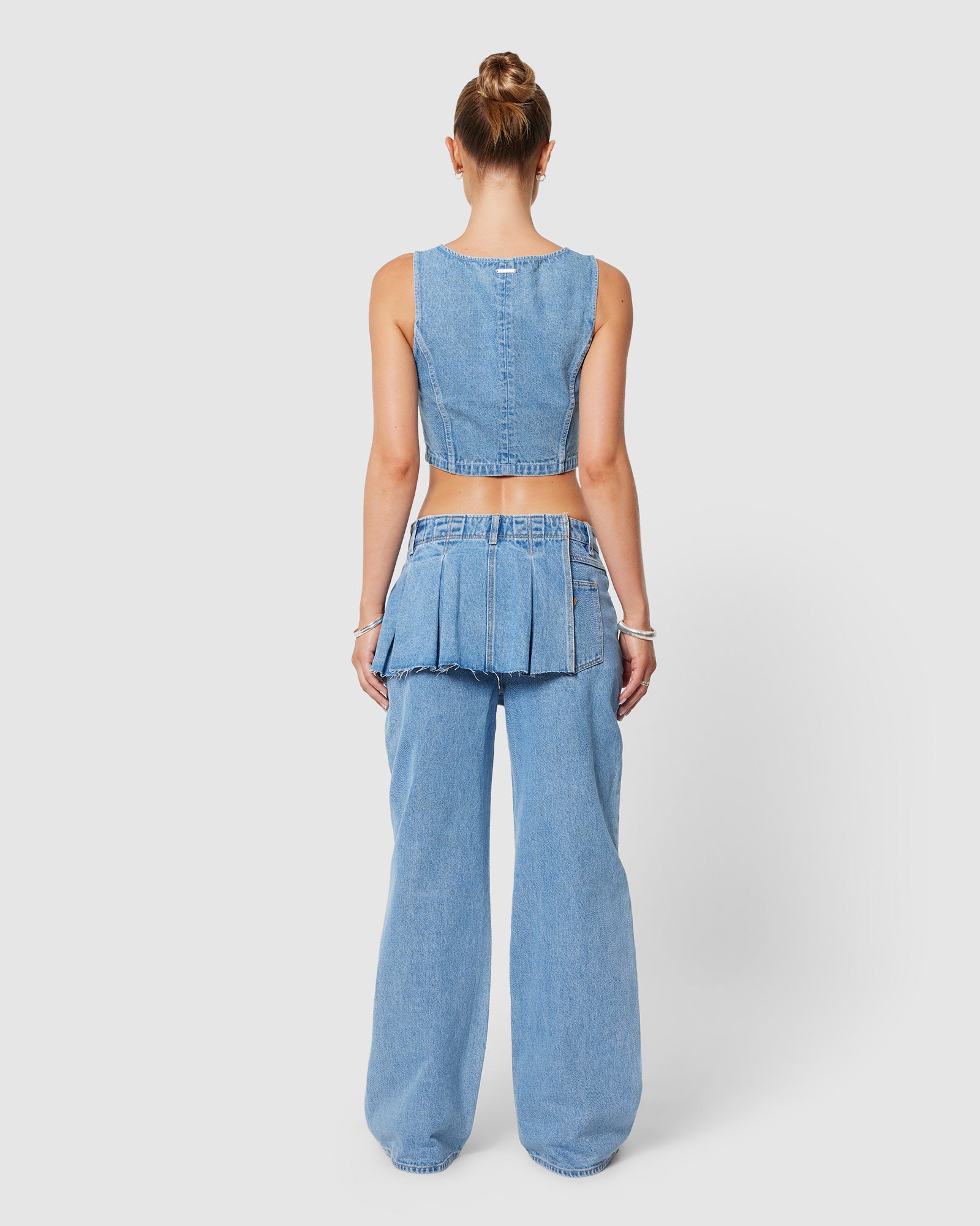 95 Mid Baggy Denim Jeans Skean MID BLUE