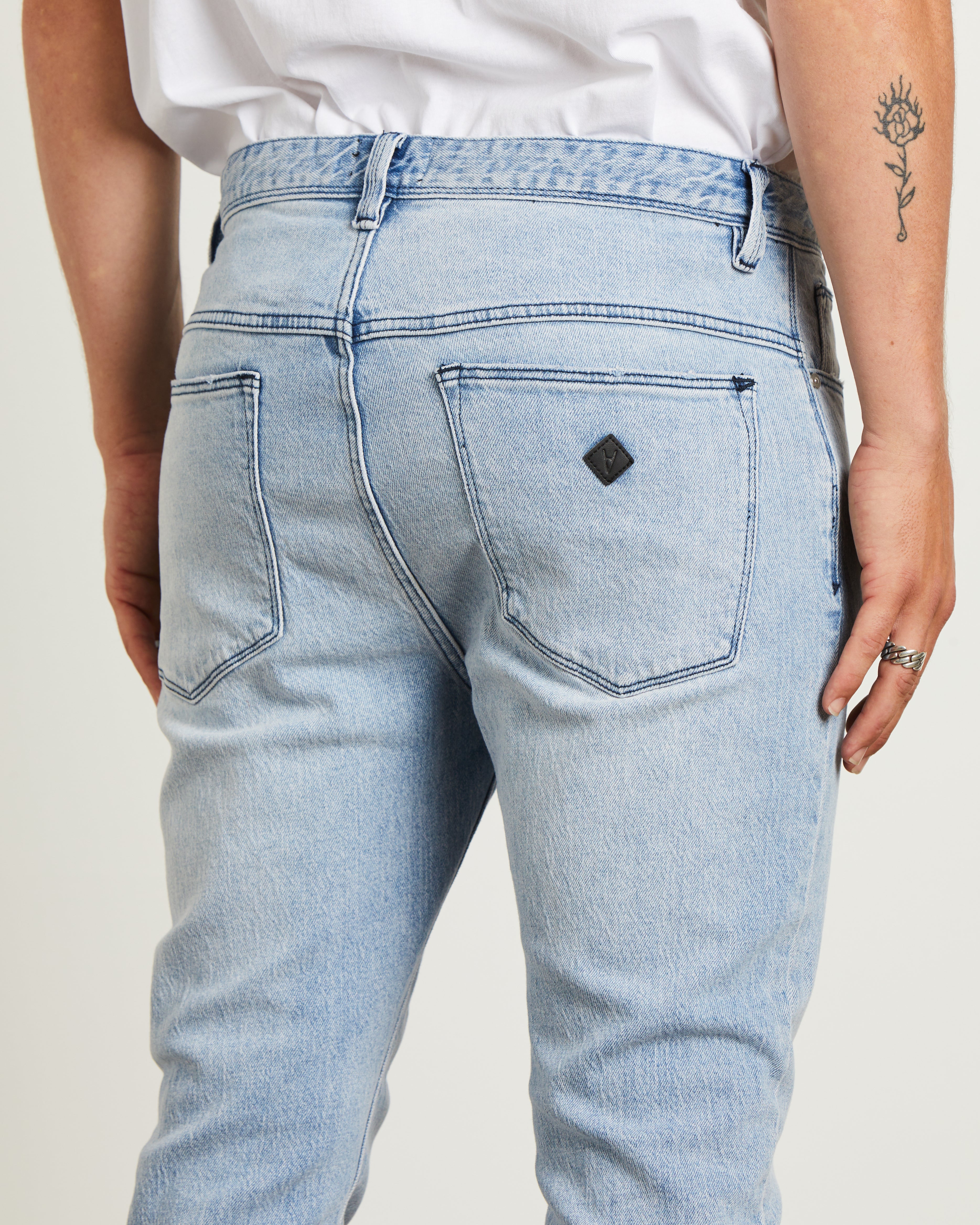 A Dropped Slim Denim Jeans Rossi DENIM