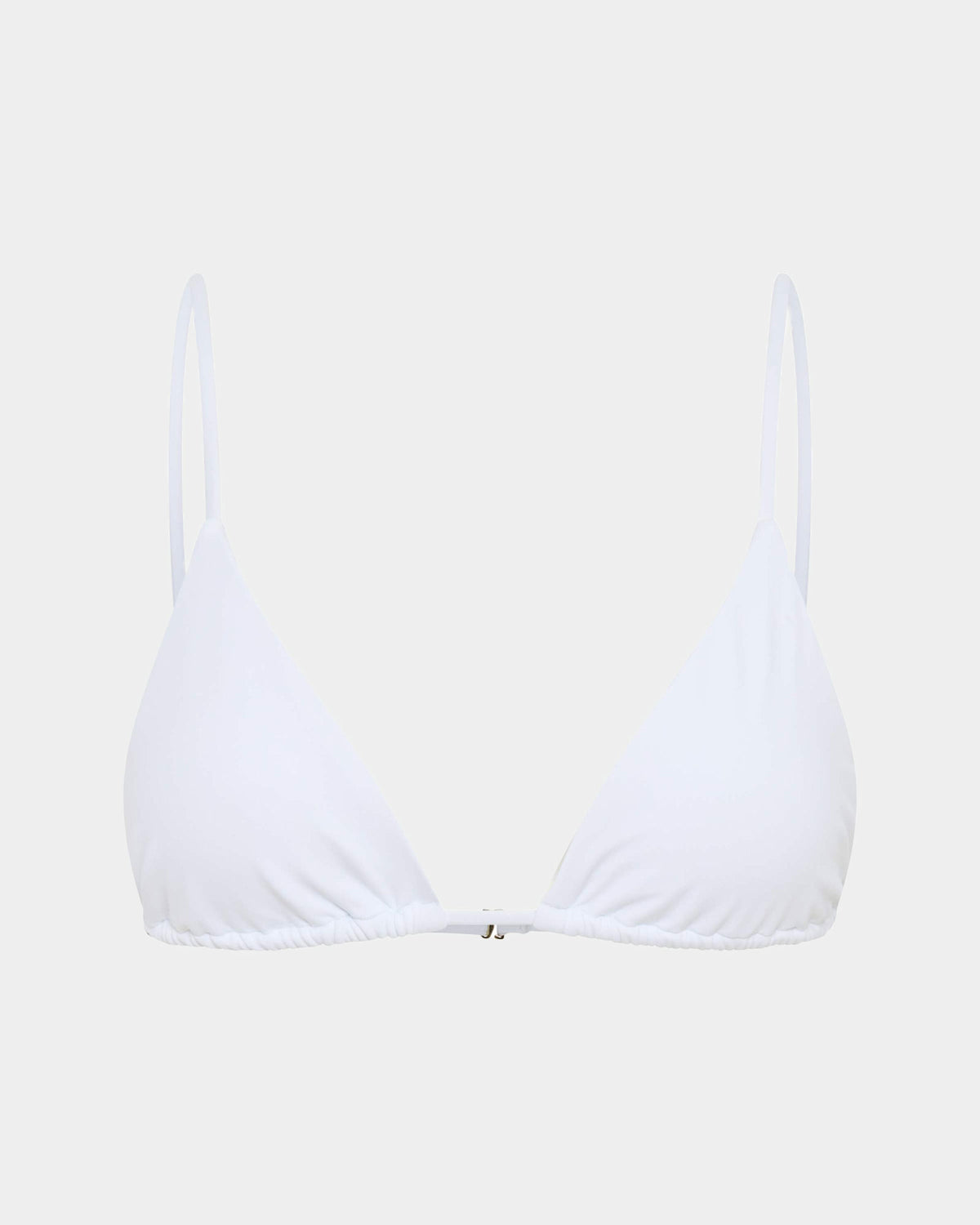 Classic Slide Triangle Bikini Top WHITE