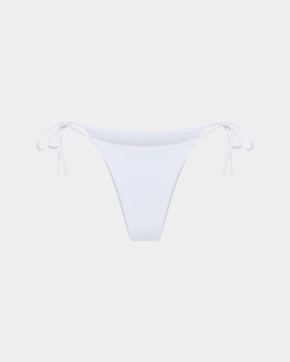 Tie Side Skimpy Biki Bottom WHITE