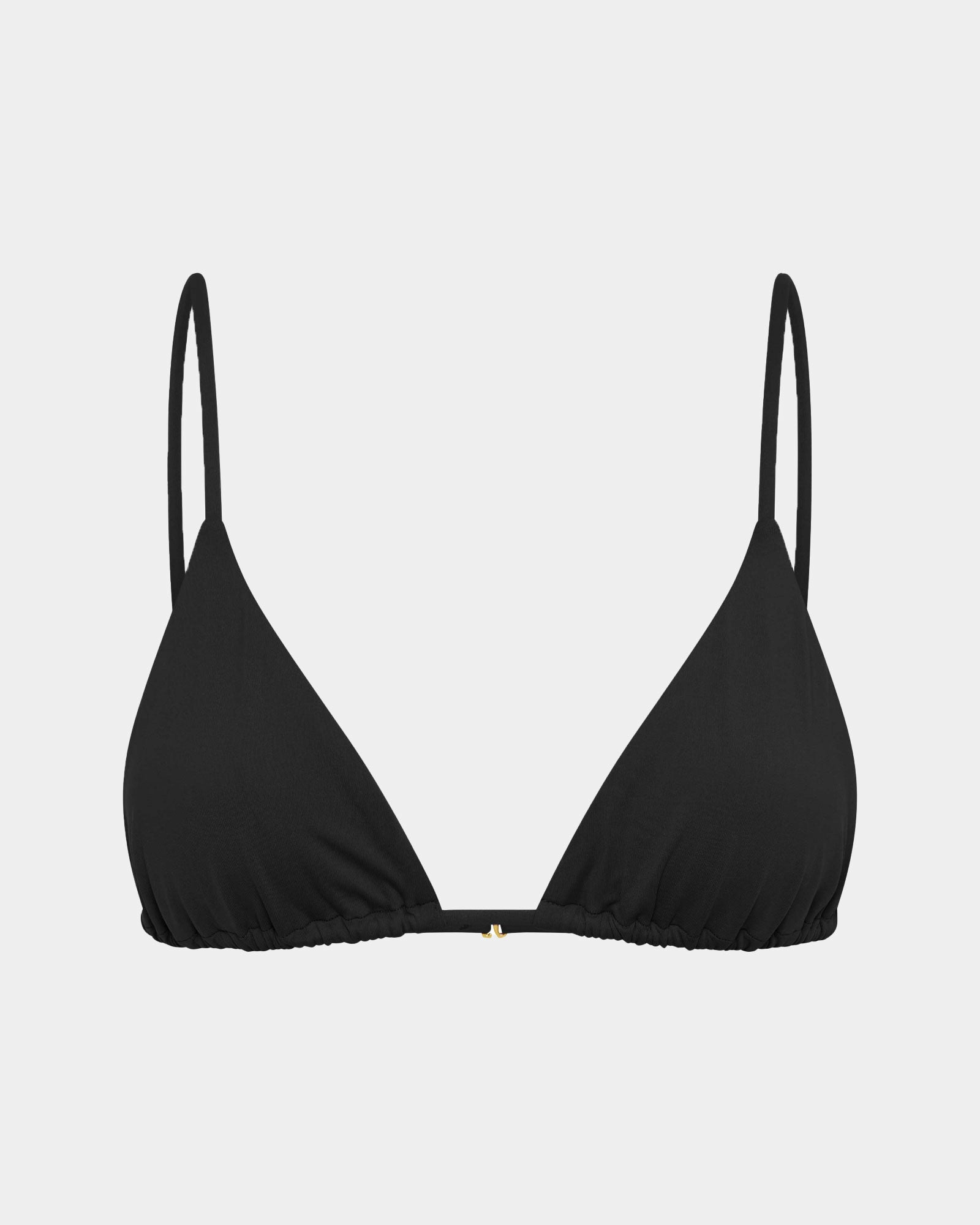 Classic Slide Triangle Bikini Top BLACK
