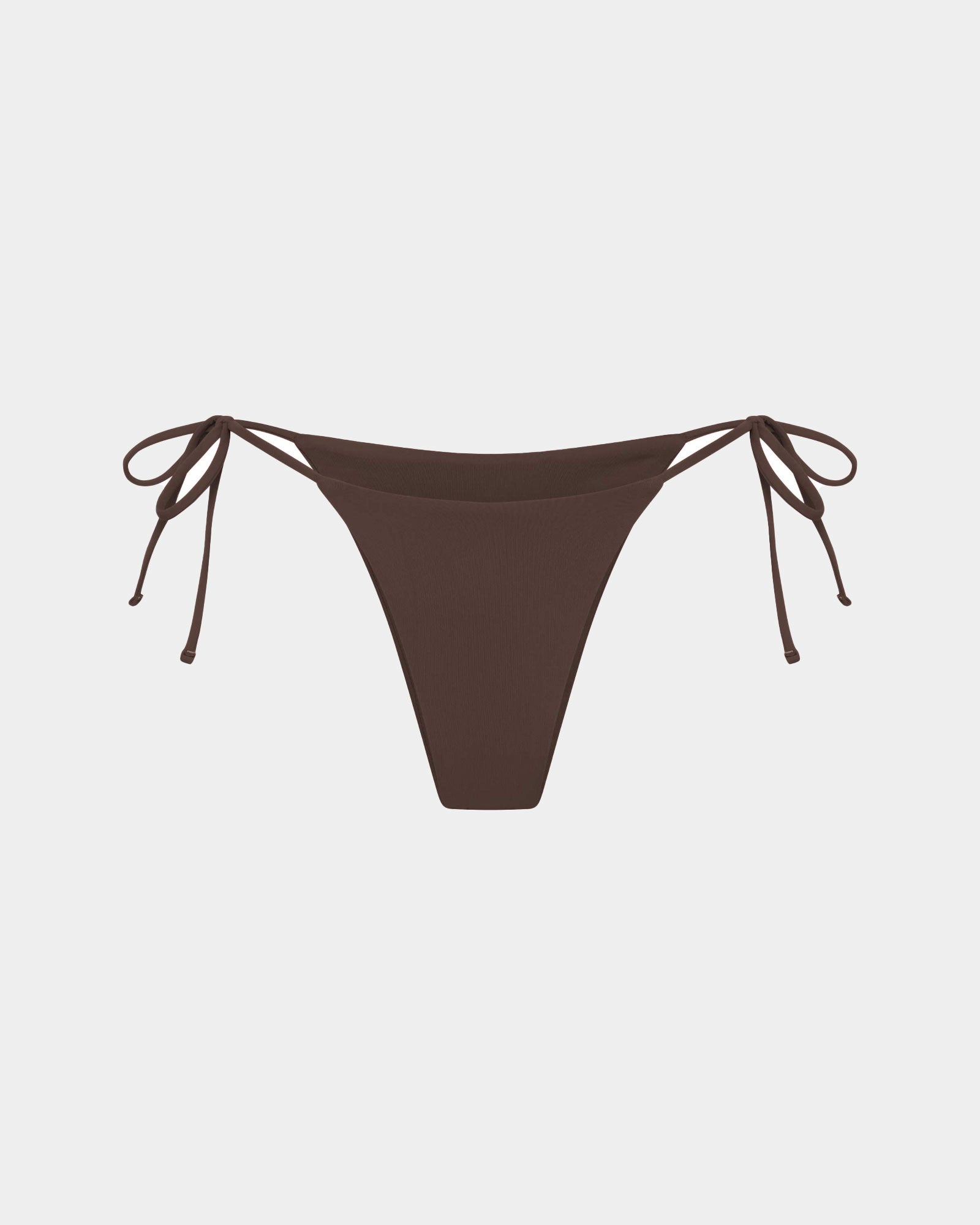 Tie Side Skimpy Biki Bottom COFFEE