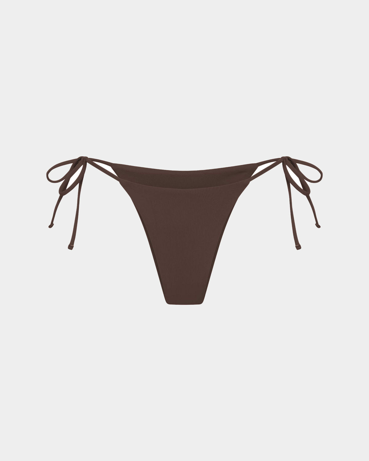 Tie Side Skimpy Biki Bottom COFFEE