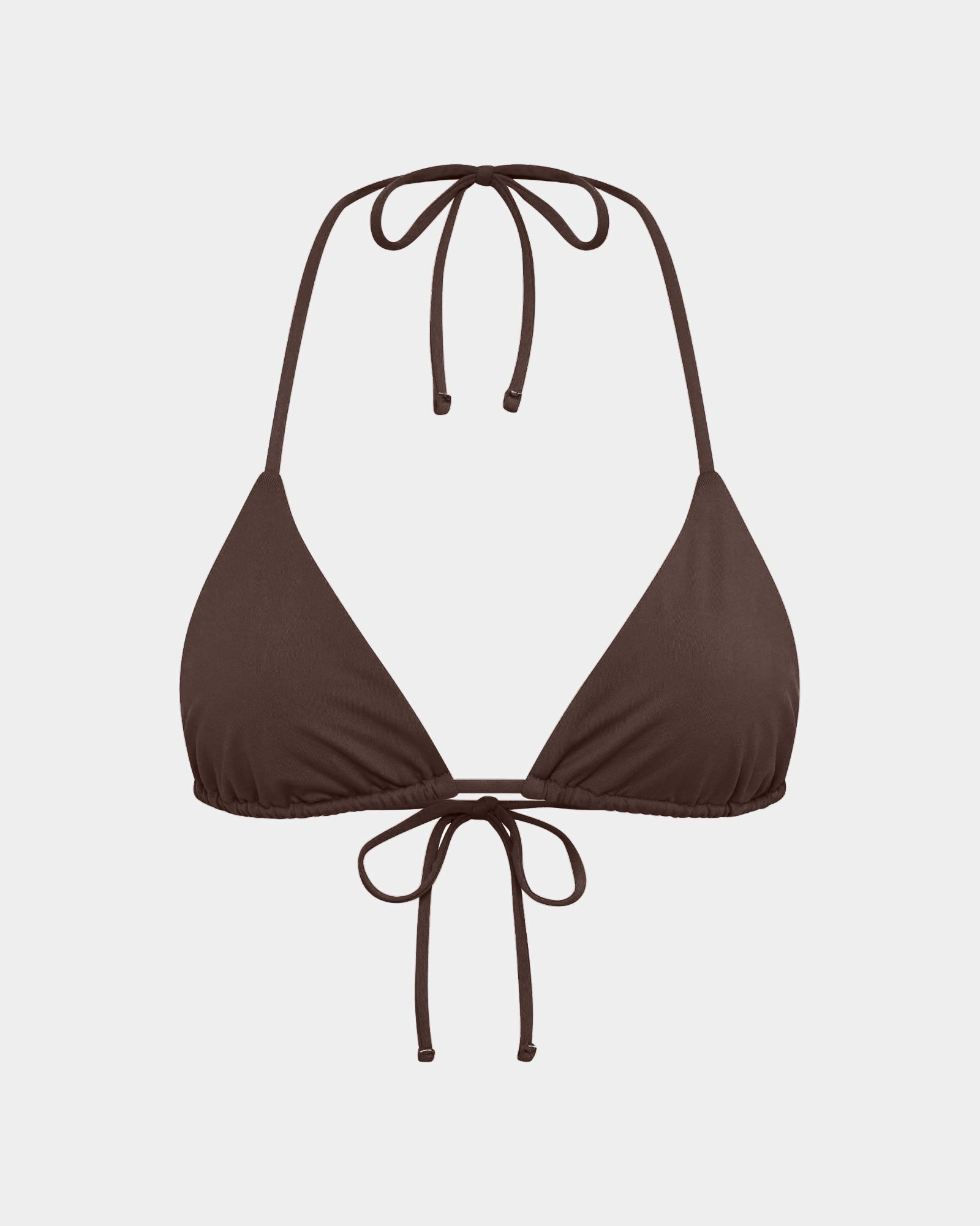 Halter Bikini Top COFFEE