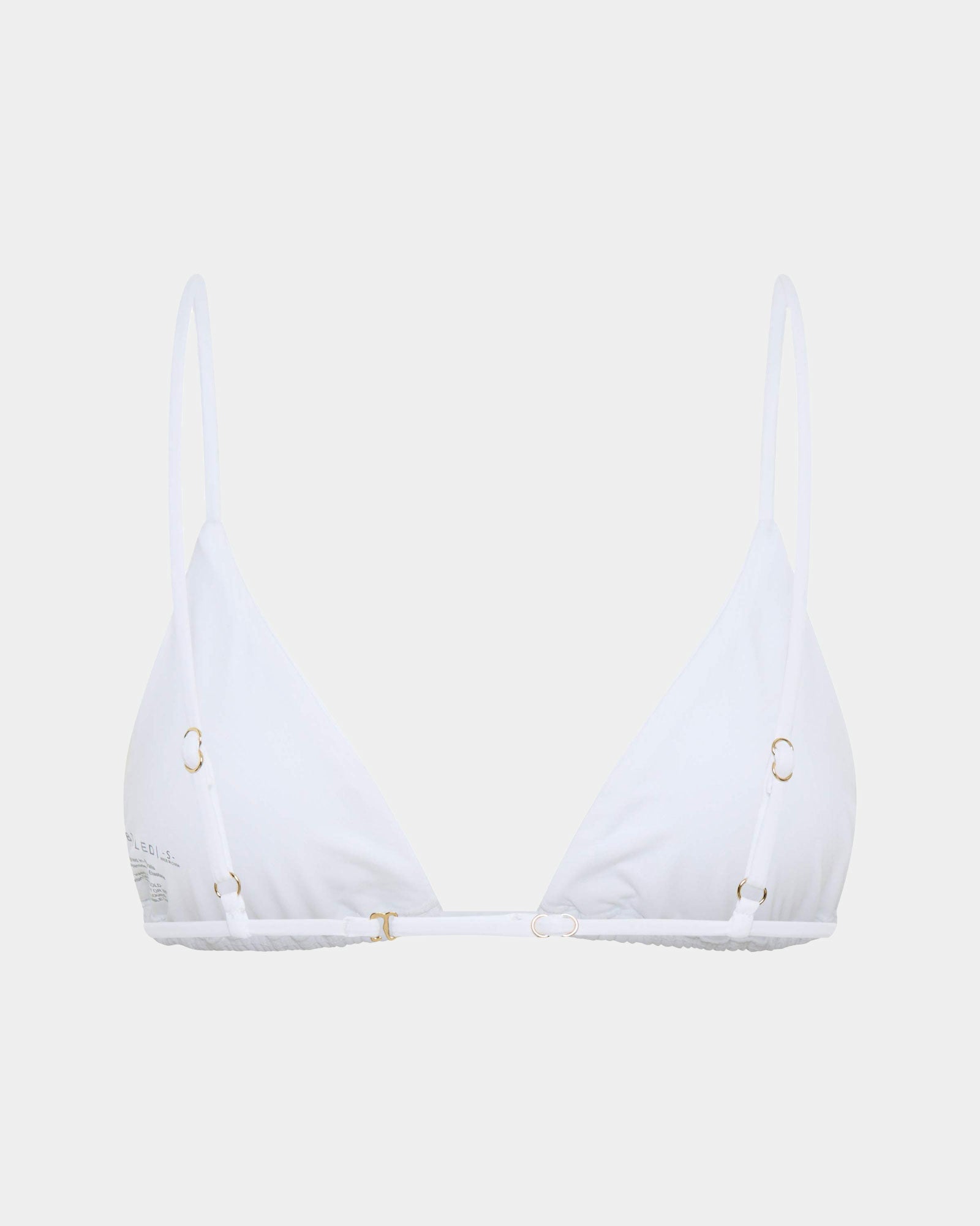 Classic Slide Triangle Bikini Top WHITE