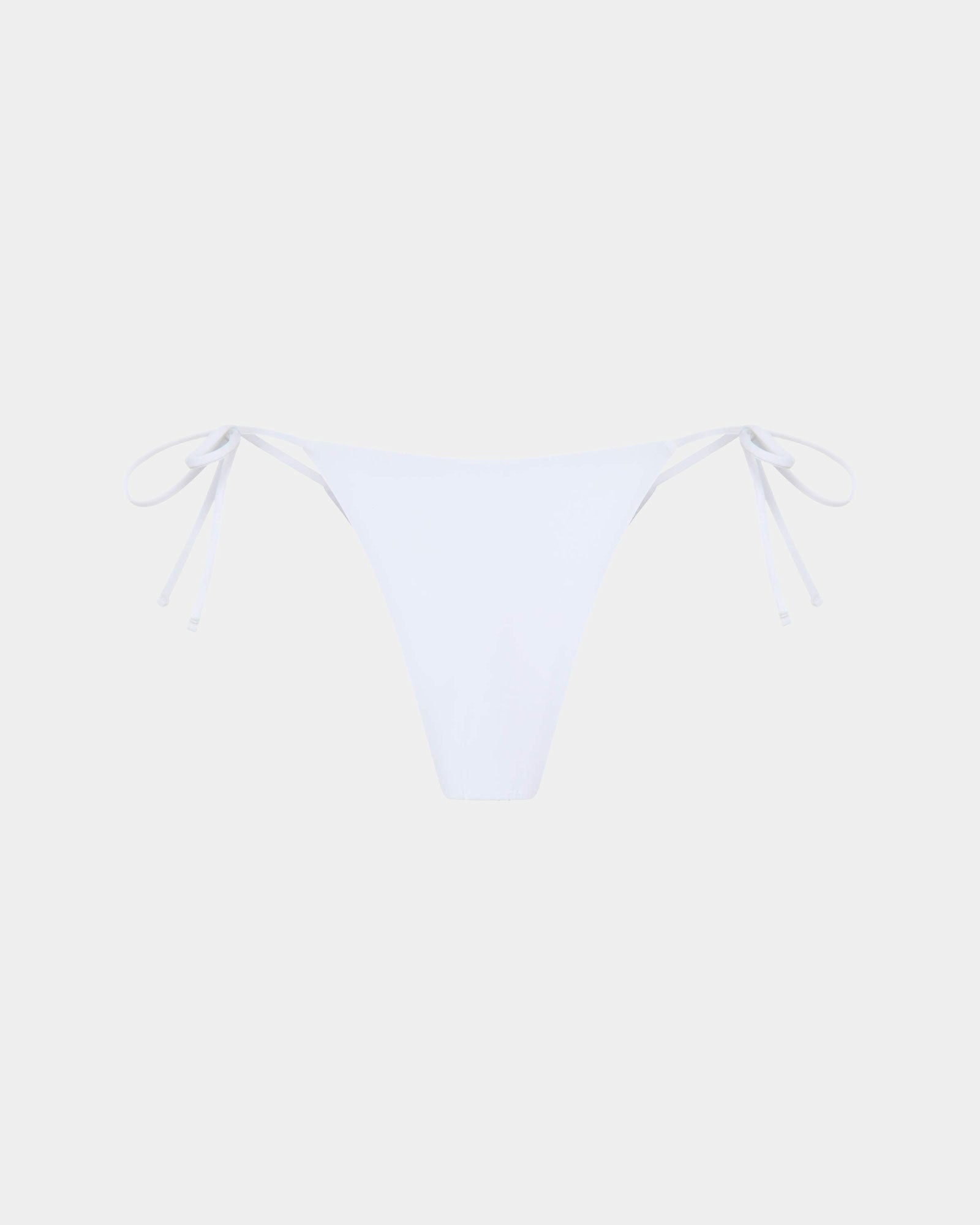 Tie Side Skimpy Biki Bottom WHITE