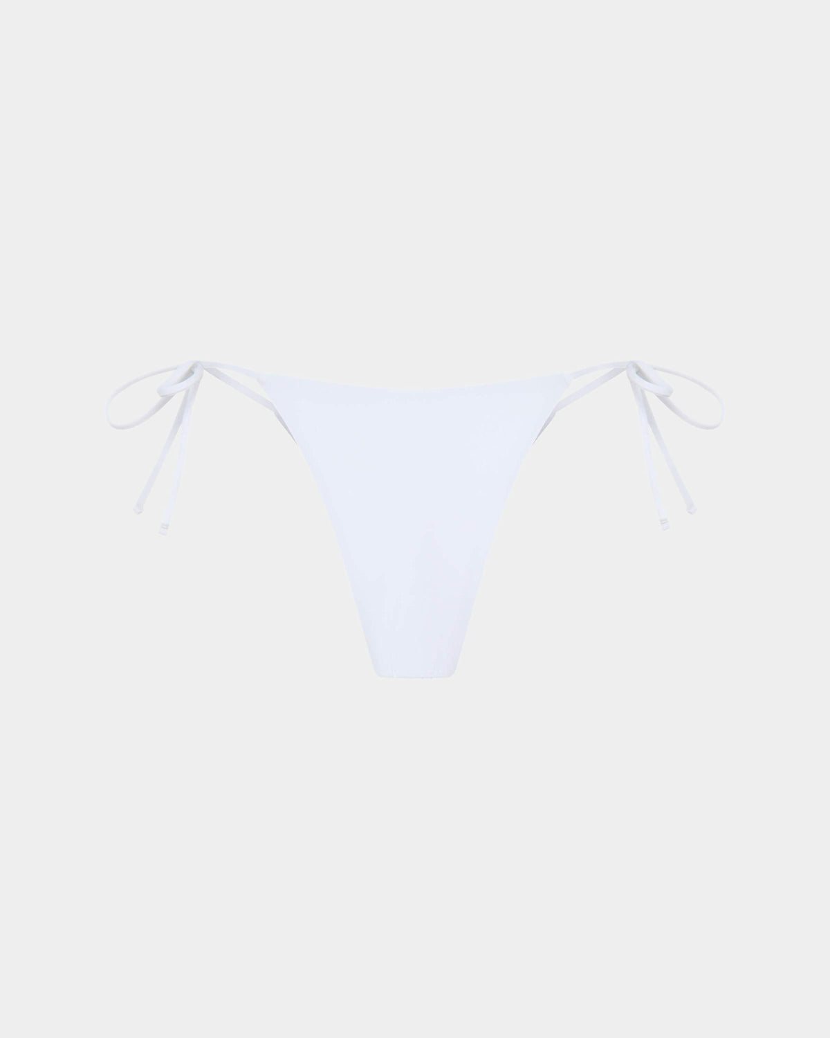 Tie Side Skimpy Biki Bottom WHITE