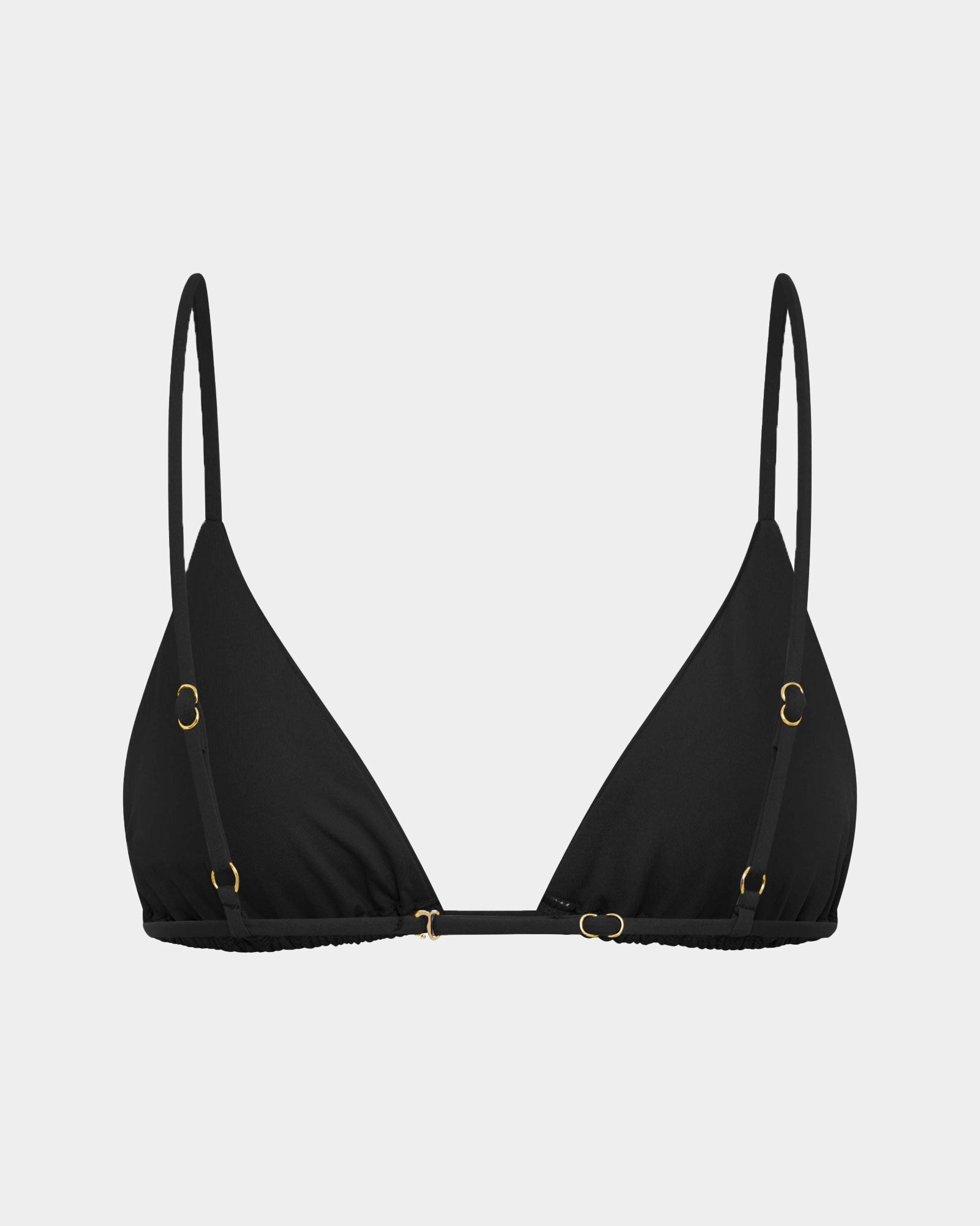 Classic Slide Triangle Bikini Top BLACK