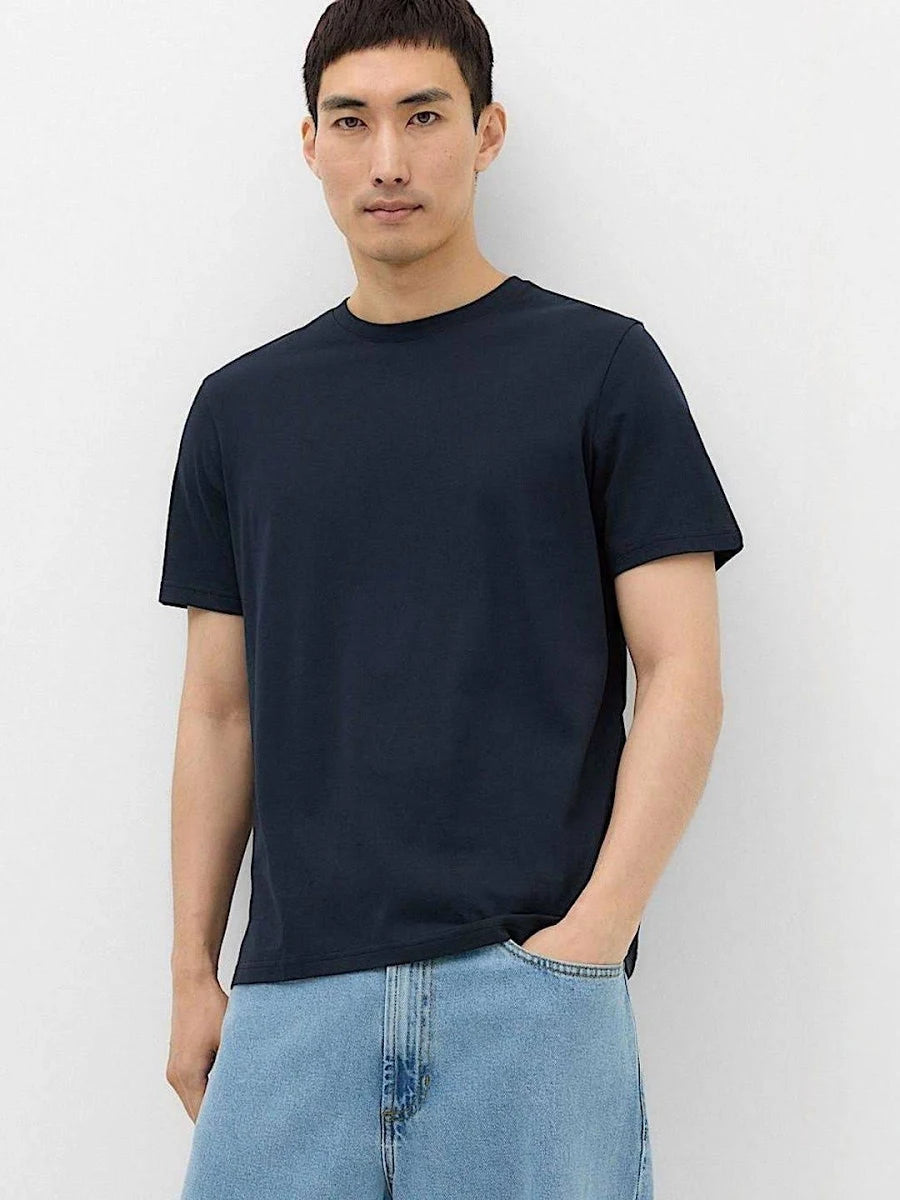 New badge Classic Cotton Crew Neck T-Shirt